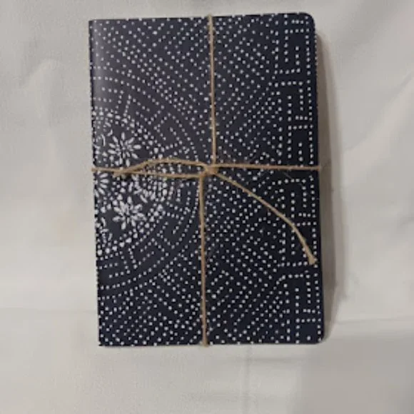 Denim Print Ruled Sewn Notebook 3pk - Picture 2 of 3